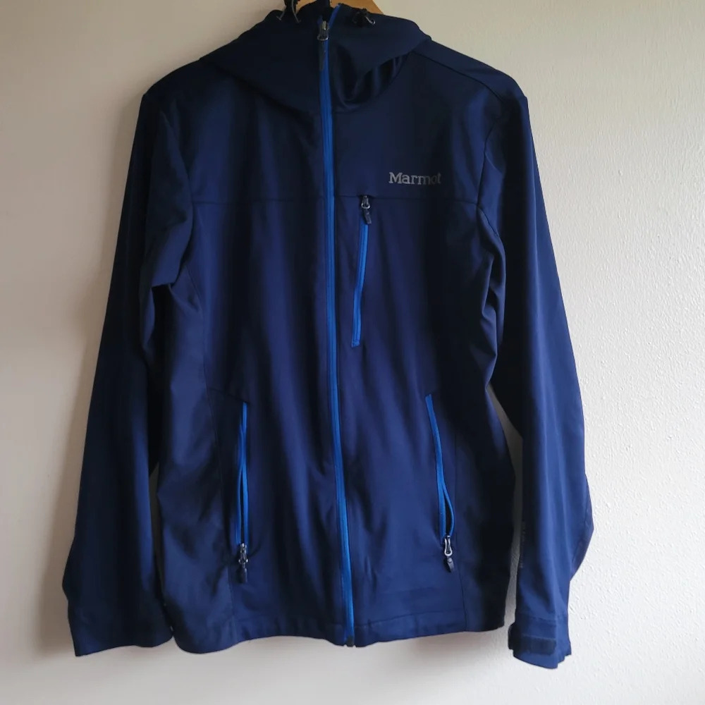MARMOT, Men's Windstopper‎ Jacket, Navy Blue, Size Small